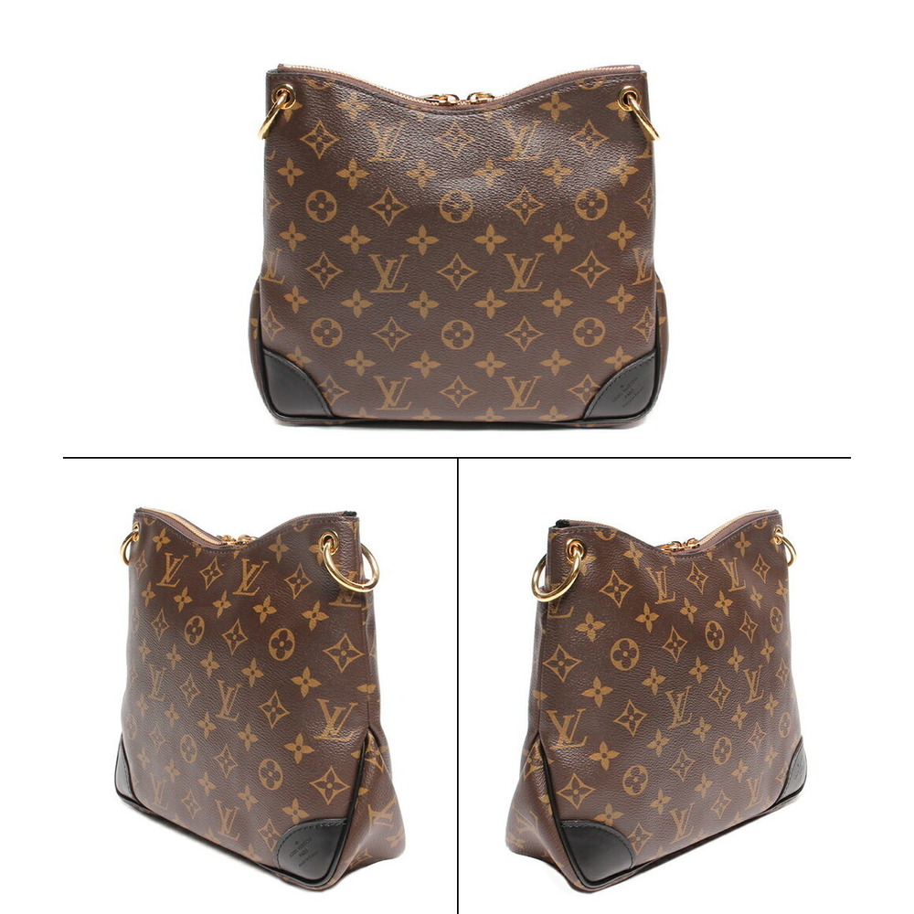 Louis Vuitton Shoulder Bag Black Odeon Monogram NM Noir